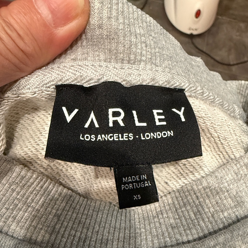Varley Knoll Gray Melange Crewneck Sweatshirt - Picture 7 of 7
